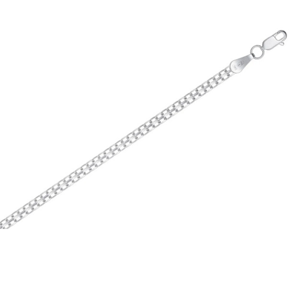 Цепь из серебра 925, плетение «Бисмарк»